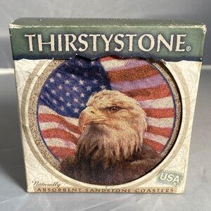 Thirstystone Patriotic Eagle Coasters new